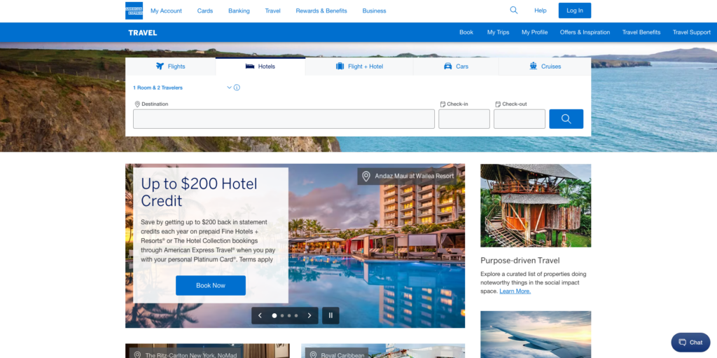 Amex fine hotels and resorts