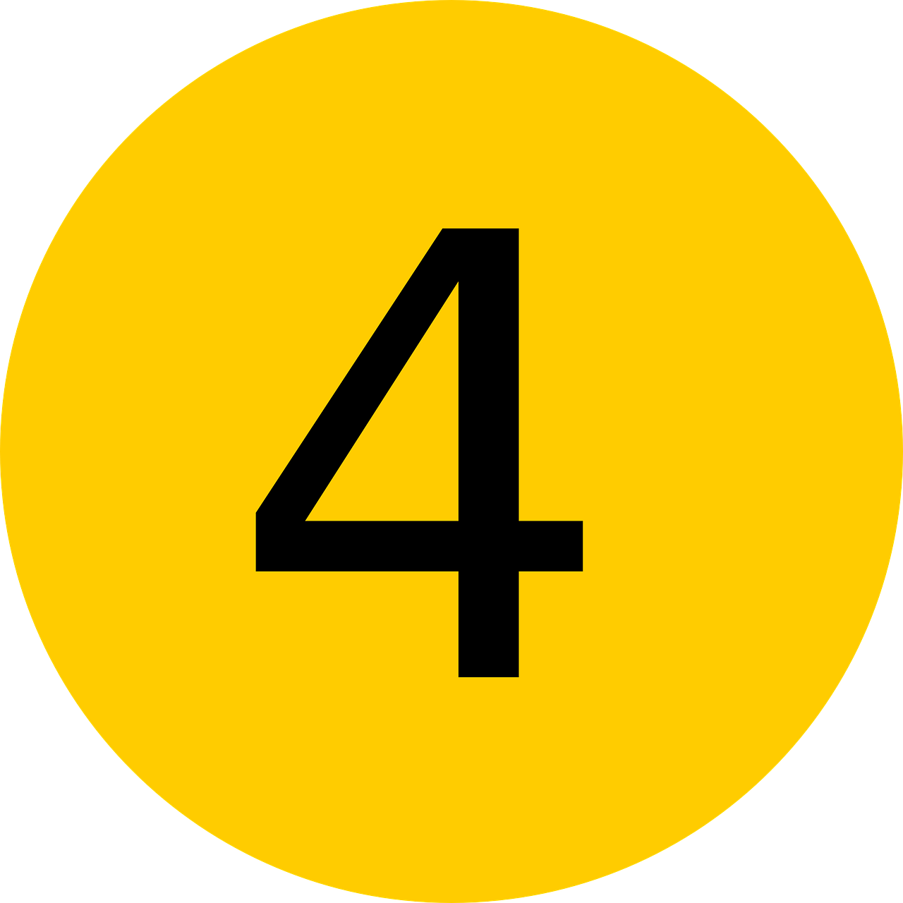 Clipart - Number 4